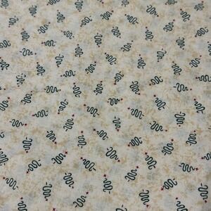 Leslie Beck for VIP Fabrics Cotton Fabric 3 Yards Cream Primitive Christmas Tree